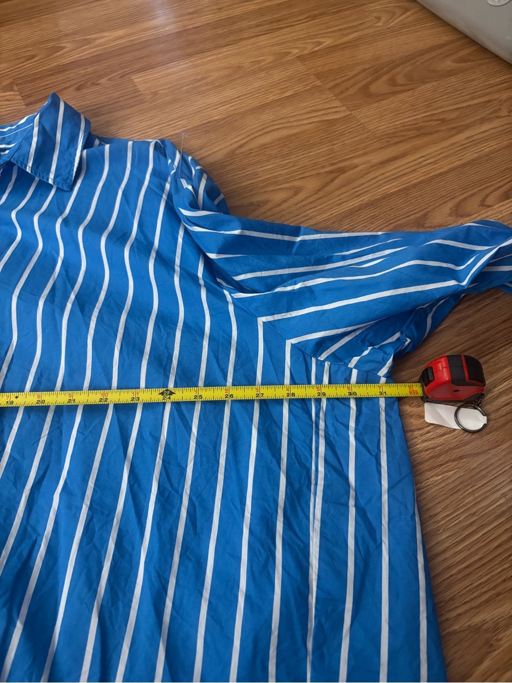 Aerie Good Day Button Up Striped Shirt Size XL - Picture 5 of 7